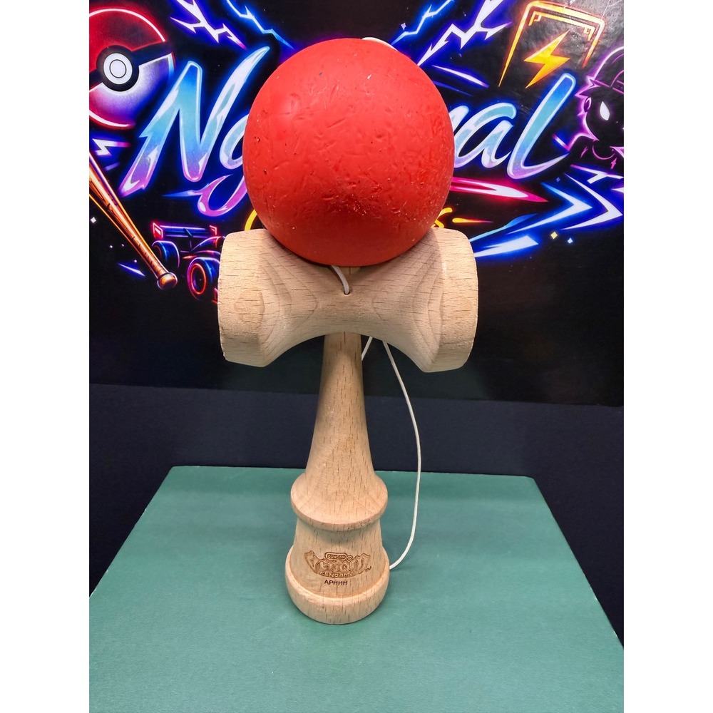 Duncan Venom Kendama Wooden Skill Toy Red Tama Natural Wood APHHH Logo